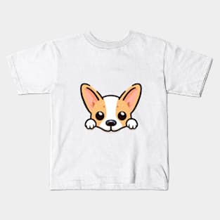 Peeking Dog Kids T-Shirt